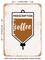 DECORATIVE METAL SIGN - Prescription Coffee - Vintage Rusty Look